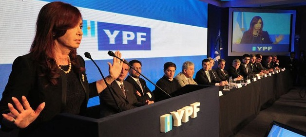 En el año 2012 el gobierno nacional impulsa la recuperación de YPF